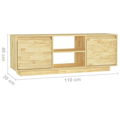 TV-benk 110x30x40 cm heltre furu