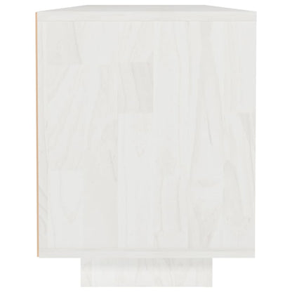 TV-Møbel Hvit Tv-benk 110x30x40 cm heltre furu