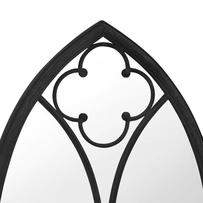 Veggspeil Svart 70x30 cm jern