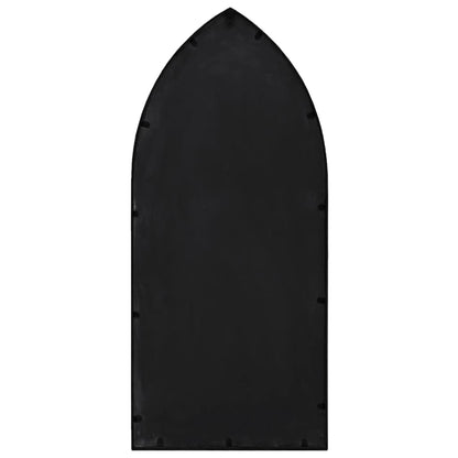 Veggspeil Svart 100x45 cm jern