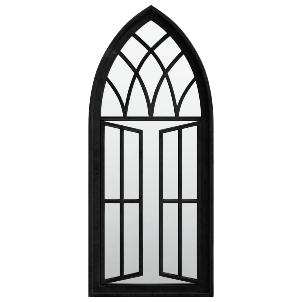 Veggspeil Svart 70x30 cm jern