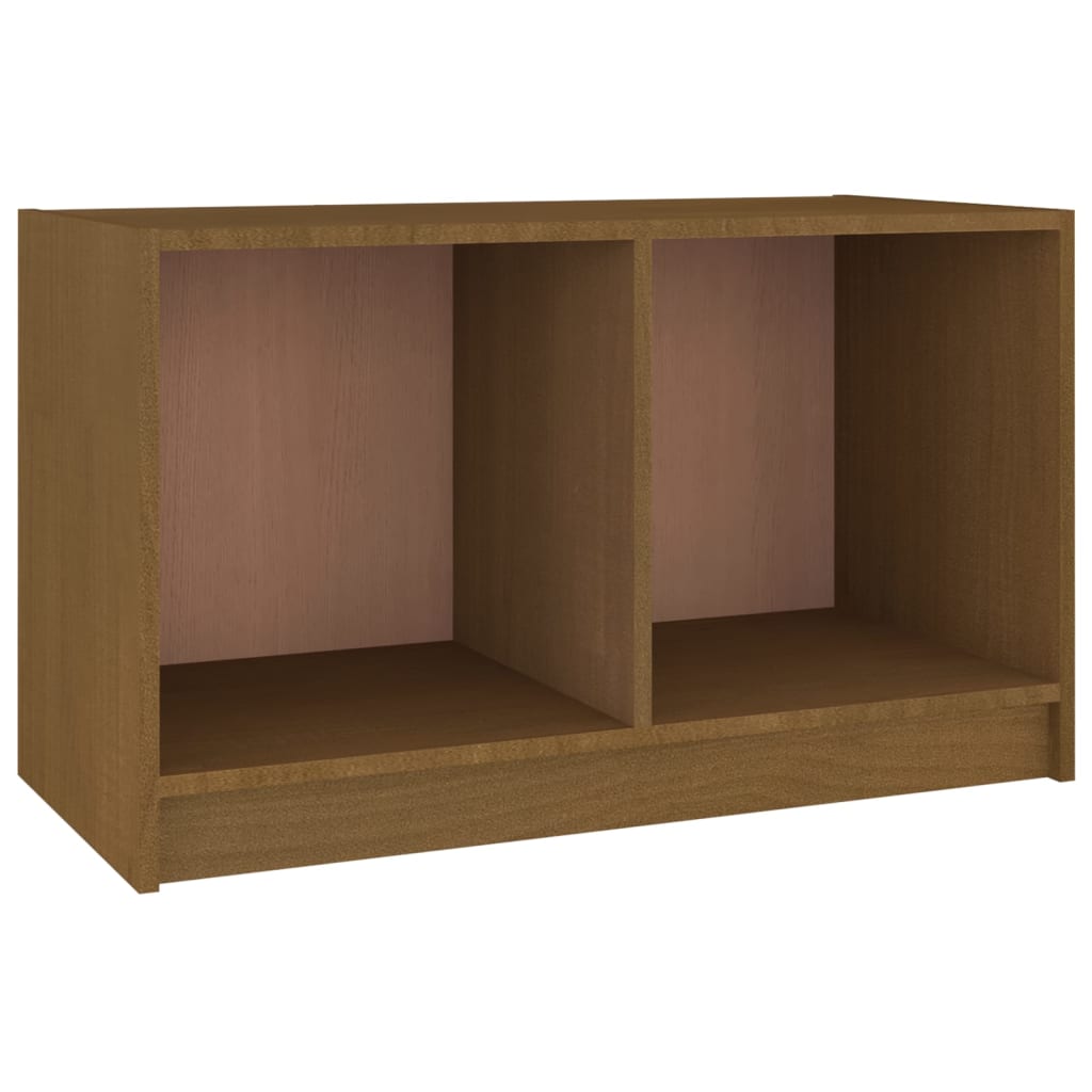 TV-benk honningbrun 70x33x42 cm heltre furu