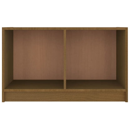 TV-benk honningbrun 70x33x42 cm heltre furu