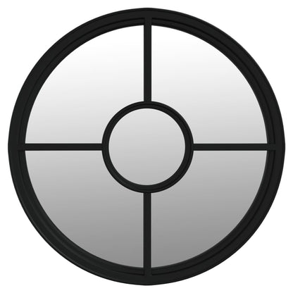 Veggspeil Svart 60x4 cm jern