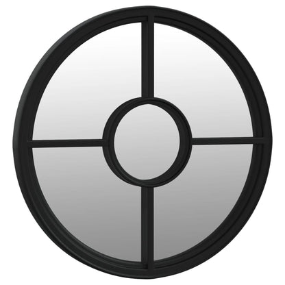 Veggspeil Svart 60x4 cm jern