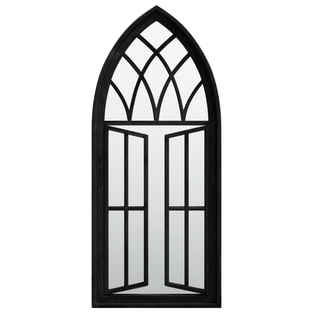 Veggspeil Svart 70x30 cm jern