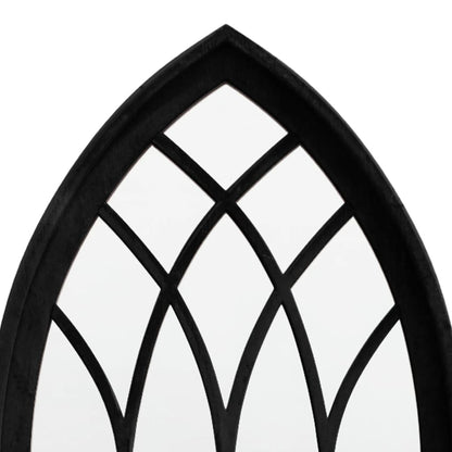 Veggspeil Svart 70x30 cm jern