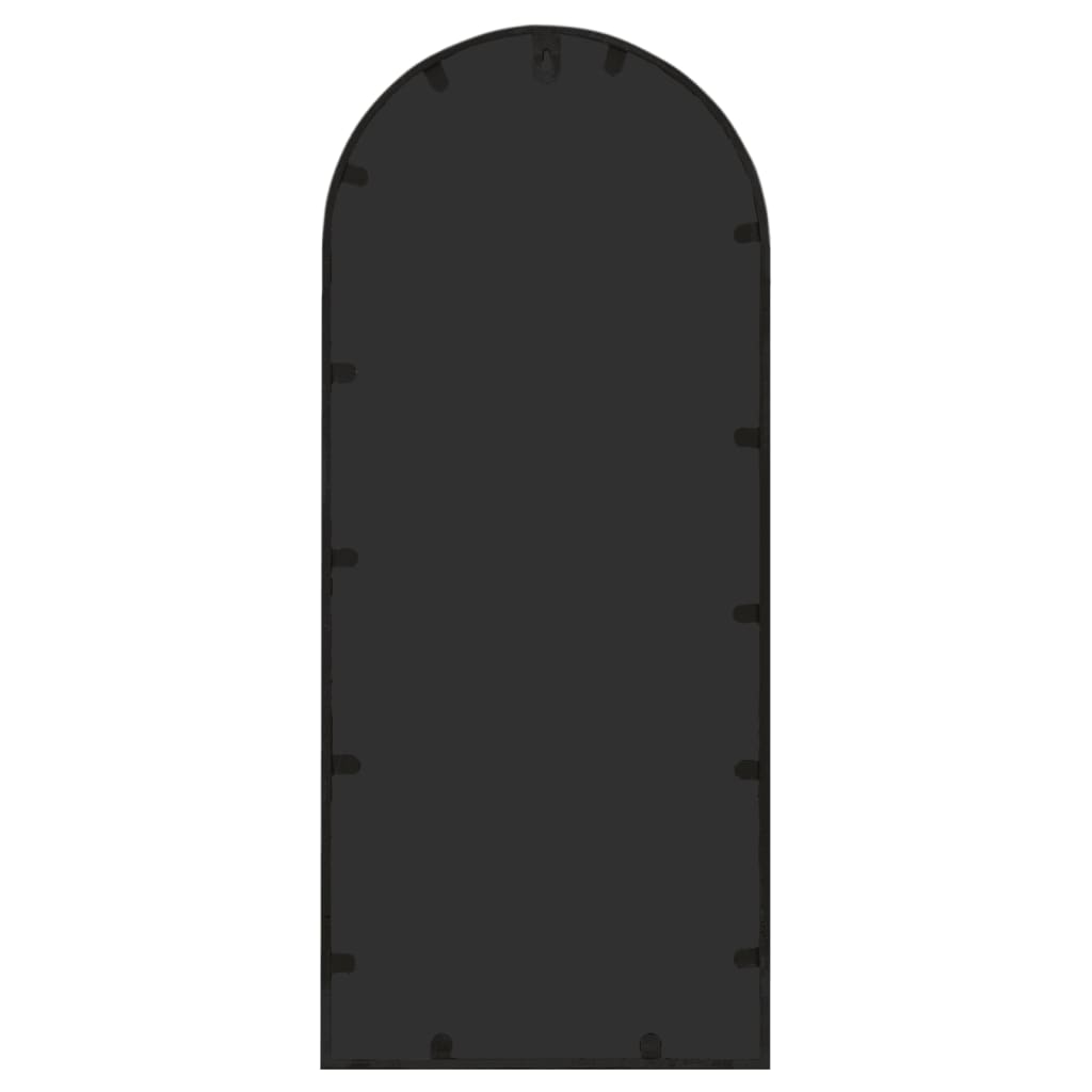 Veggspeil Svart 100x45 cm jern