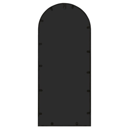 Veggspeil Svart 100x45 cm jern