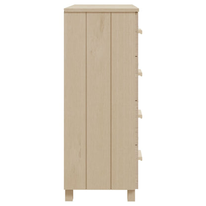 Kommode Honningbrun HAMAR 79x40x103,5 cm heltre furu