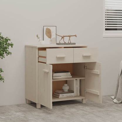 Kommode Honningbrun HAMAR 79x40x80 cm heltre furu