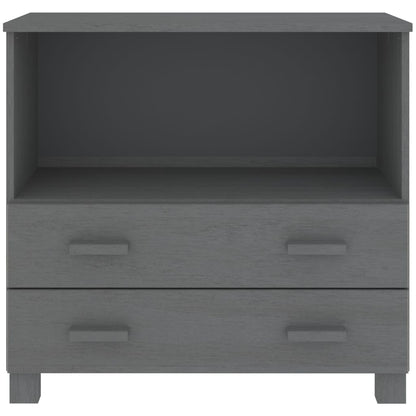 Skjenk Grå HAMAR 85x35x80 cm heltre furu