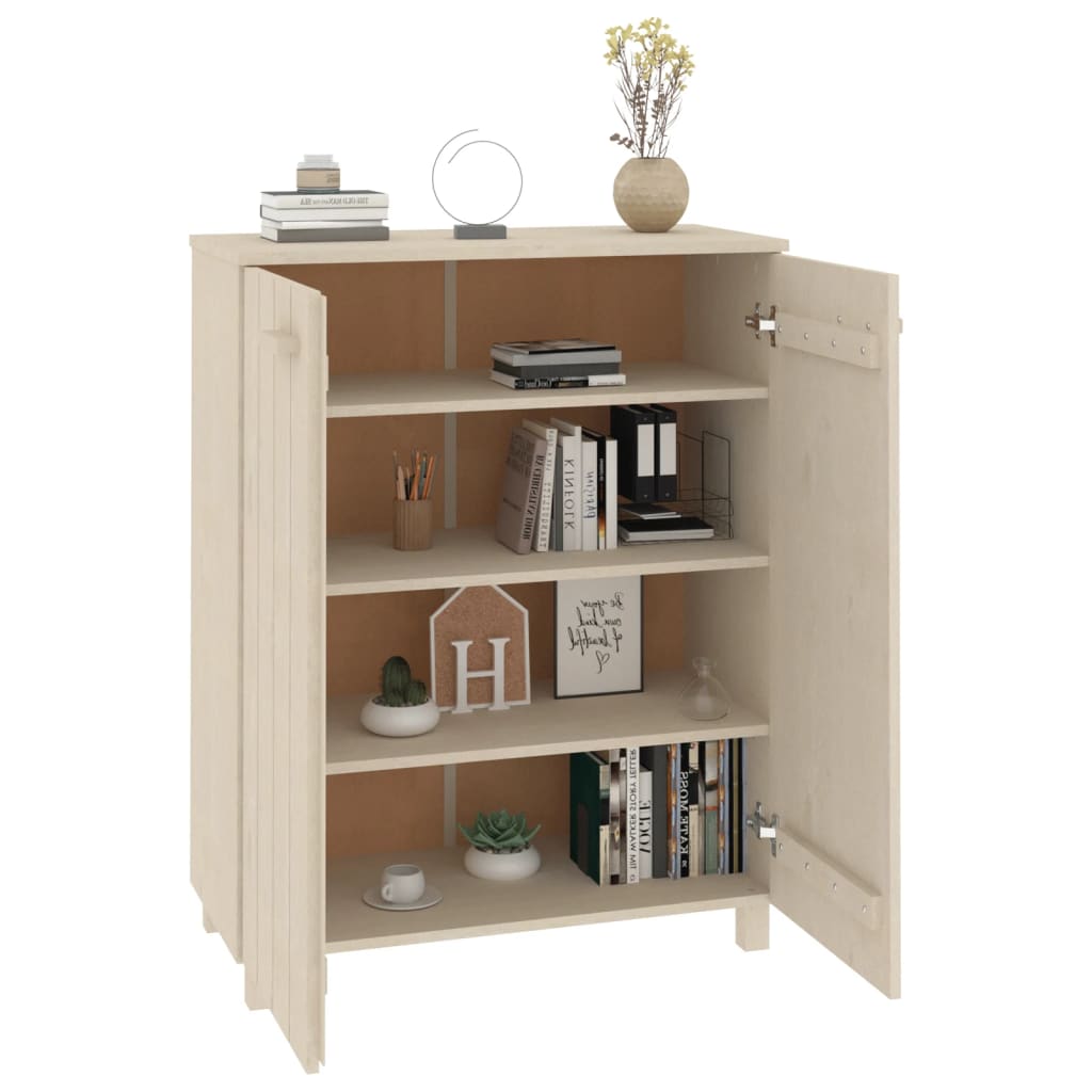 Skoskap Skohylle Skobenk Honningbrun HAMAR 85x40x108 cm heltre furu