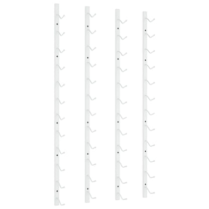 Vinstativ Veggmontert for 12 flasker 2stk Hvit jern