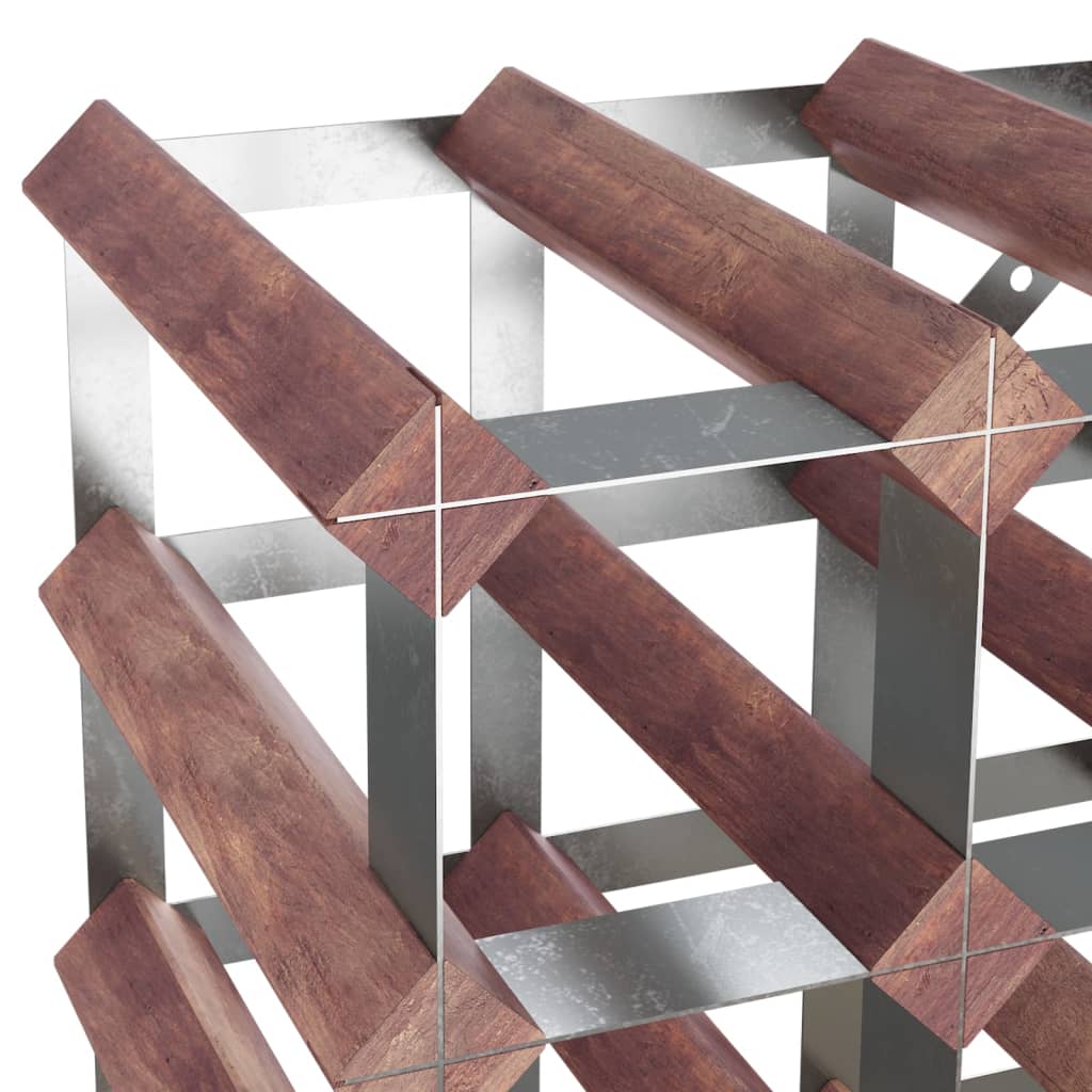 Vinstativ for 72 flasker Brun heltre furu