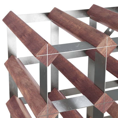 Vinstativ for 72 flasker Brun heltre furu