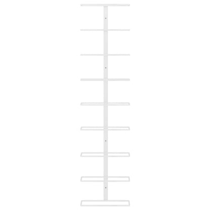 Vinstativ Veggmontert for 9 flasker Hvit jern