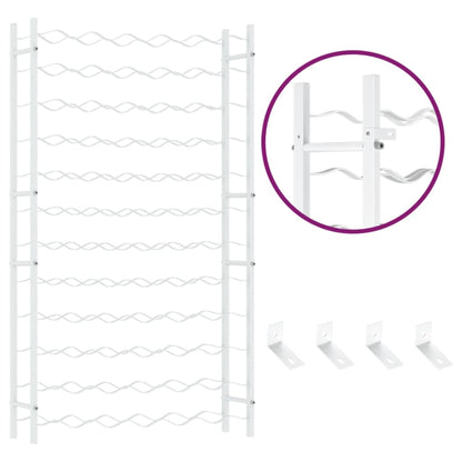 Vinstativ for 72 flasker metall Hvit
