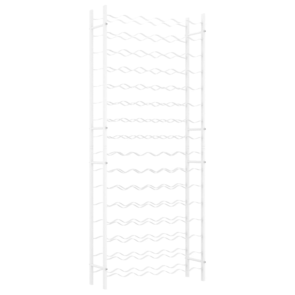 Vinstativ for 96 flasker metall Hvit