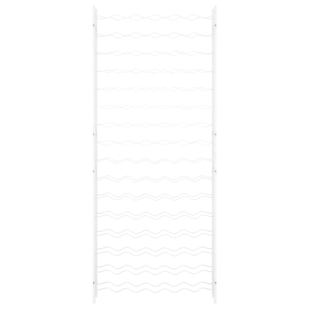 Vinstativ for 96 flasker metall Hvit