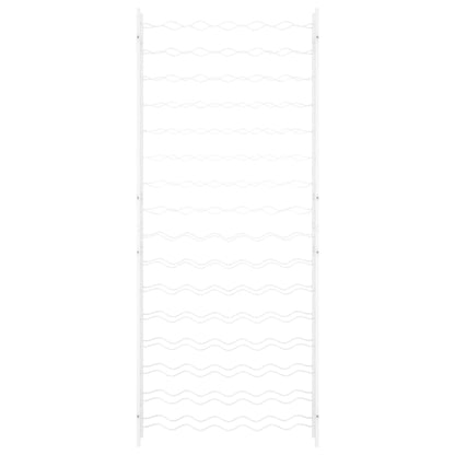 Vinstativ for 96 flasker metall Hvit