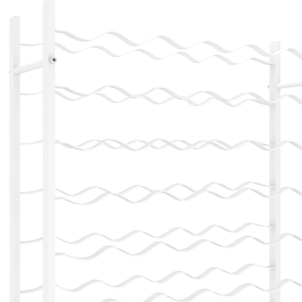 Vinstativ for 96 flasker metall Hvit