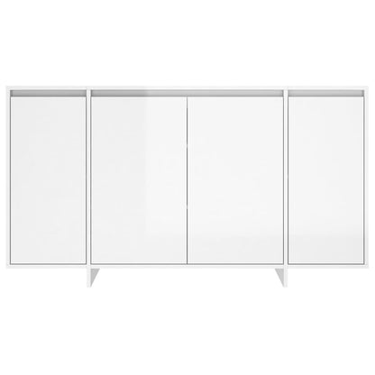 Skjenk Høyglans Hvit 135x41x75 cm