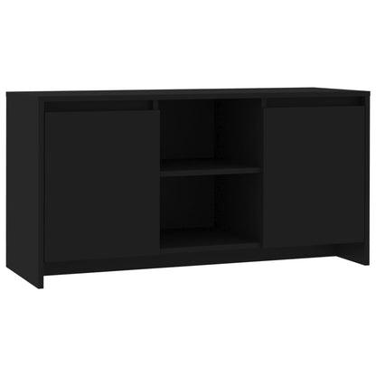 TV-benk svart 102x37,5x52,5 cm konstruert tre