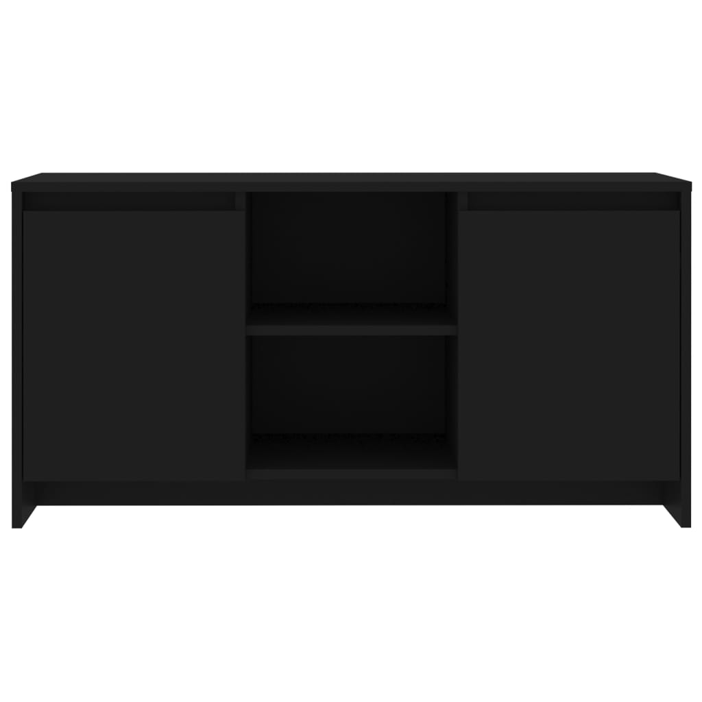 TV-benk svart 102x37,5x52,5 cm konstruert tre