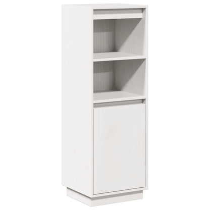 Skap Hvit 37x34x110 cm heltre furu