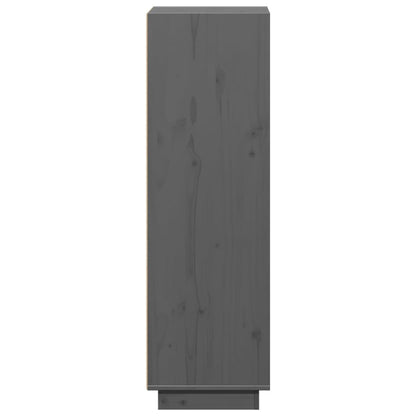 Skap Grå 37x34x110 cm heltre furu