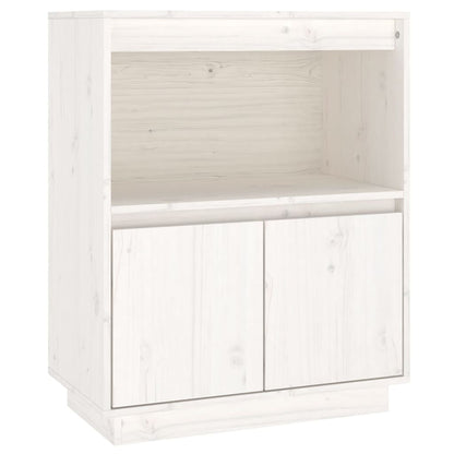 Skjenk Hvit 60x34x75 cm heltre furu