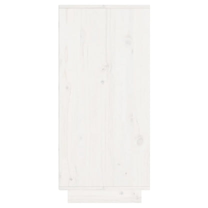 Skjenk Hvit 60x34x75 cm heltre furu