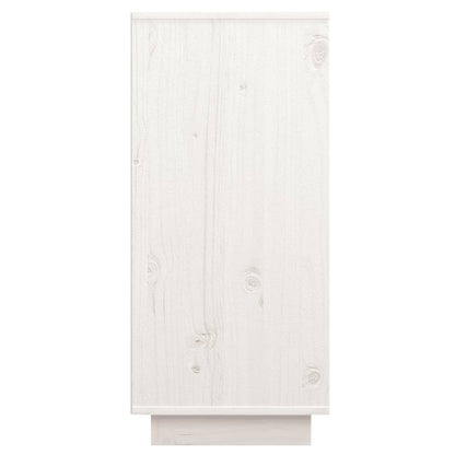 Skjenk Hvit 60x34x75 cm heltre furu