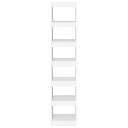 Bokhylle Hvit Romdeler 40x30x198 cm