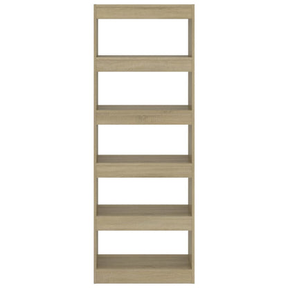 Bokhylle Sonoma Eik Romdeler 60x30x166 cm