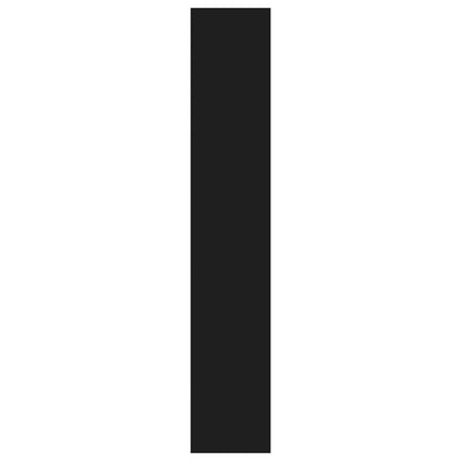 Bokhylle Svart Romdeler 80x30x166 cm