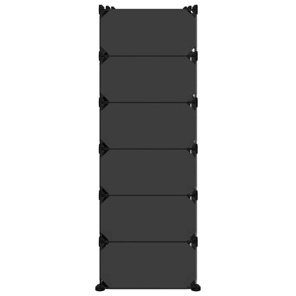 Skoskap Skohylle Skobenk Svart 94,5x36,5x106 cm PP