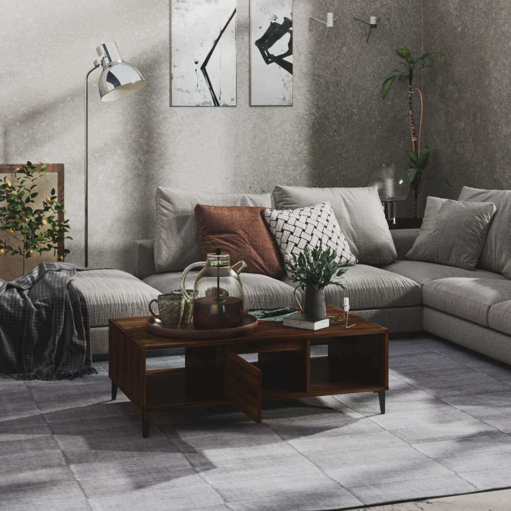 Salongbord Sofabord Brun Eik 103,5x60x35 cm