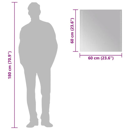 Baderomsspeil med LED 60x60 cm