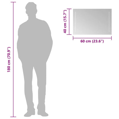 Baderomsspeil med LED 60x40 cm