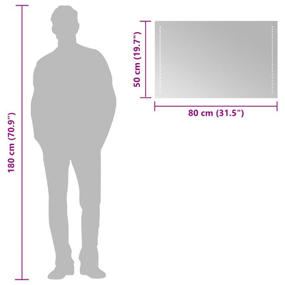 Baderomsspeil med LED 80x50 cm