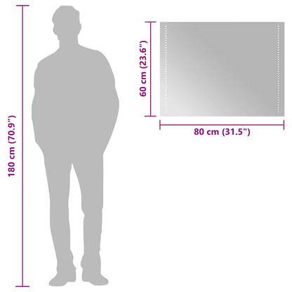 Baderomsspeil med LED 80x60 cm