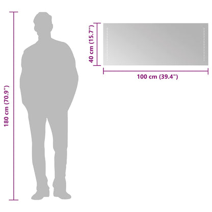 Baderomsspeil med LED 100x40 cm