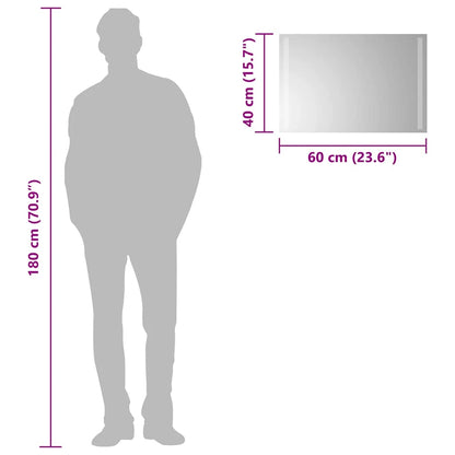 Baderomsspeil med LED 60x40 cm