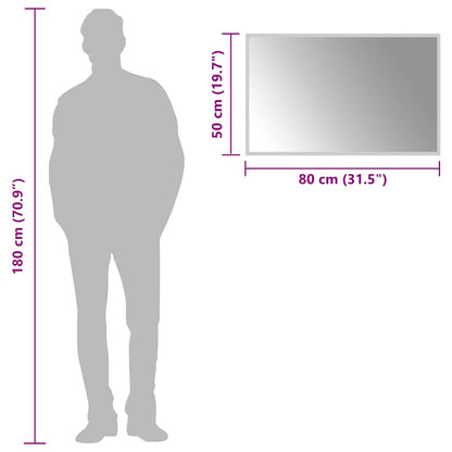 Baderomsspeil med LED 80x50 cm