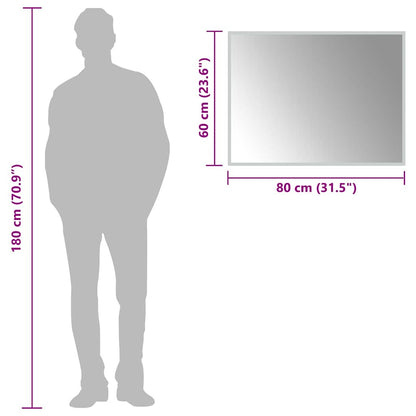 Baderomsspeil med LED 80x60 cm