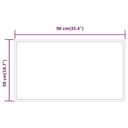 Baderomsspeil med LED 90x50 cm