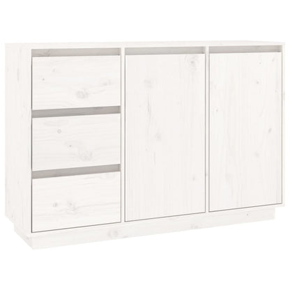 Skjenk Hvit 111x34x75 cm heltre furu