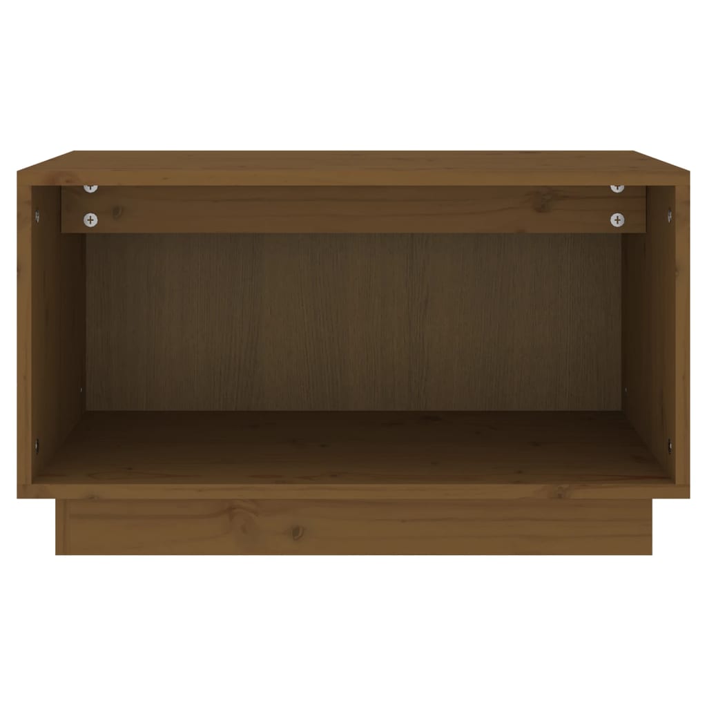 TV-benk honningbrun 60x35x35 cm heltre furu